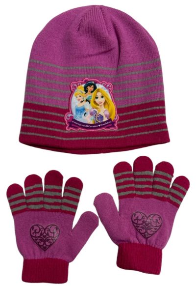 Ensemble Bonnet / Gants Princesses Disney