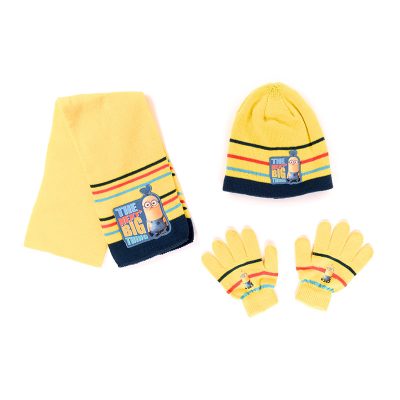 Ensemble Bonnet / Gants / Echarpe Minions