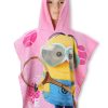 Poncho de bain Minions Fille - coton