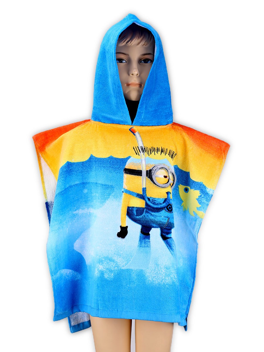 Poncho de bain Minions - coton