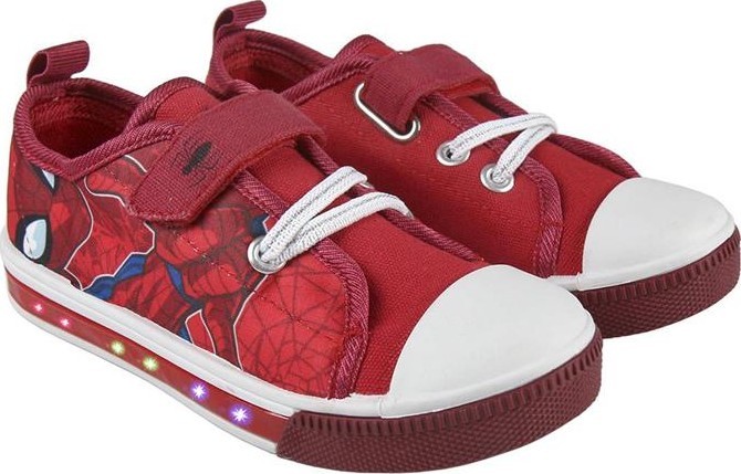 Baskets Spiderman - LED Lumineux - Chaussures Lumineux pour Garcon Spiderman