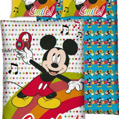Parure housse de couette Mickey Disney avec 1 taie