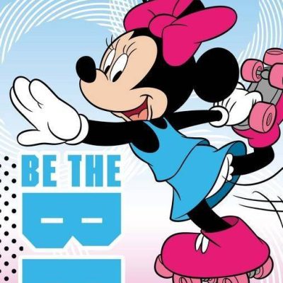 Drap de plage ou drap de bain Minnie roller