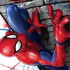 Drap de plage ou Serviette de bain Spiderman Marvel