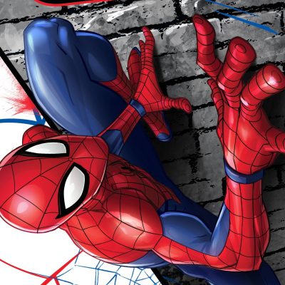 Drap de plage ou Serviette de bain Spiderman Marvel