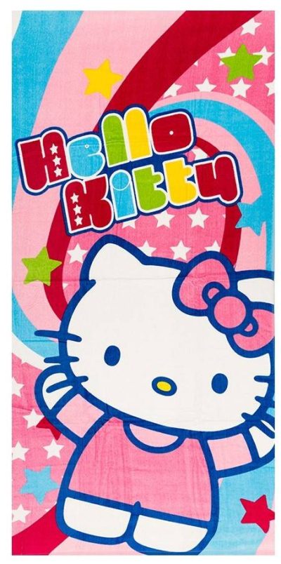 Drap de plage coton gm Hello Kitty