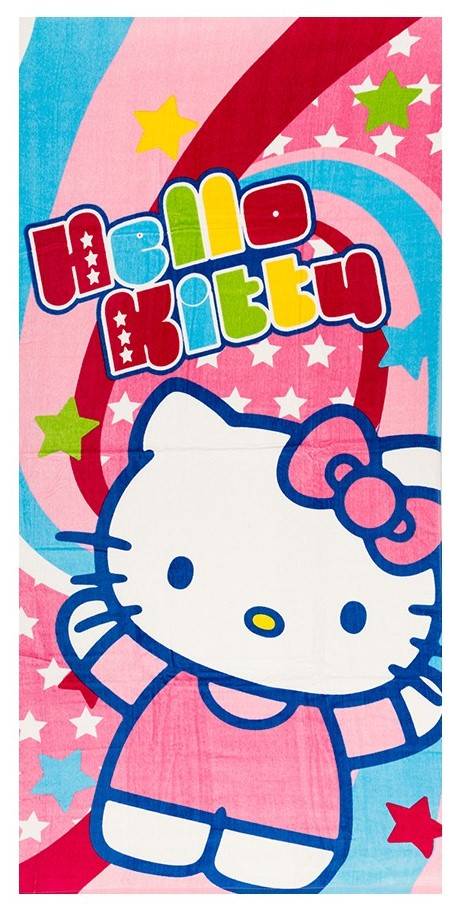 Drap de plage coton gm Hello Kitty