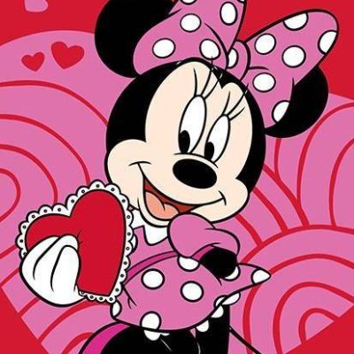 Drap de plage ou drap de bain Minnie Rouge