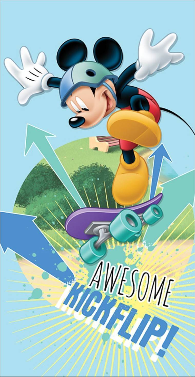 Drap de plage ou drap de bain Mickey Disney