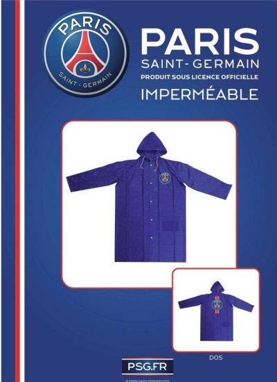 Imperméable de pluie PSG - Paris Saint Germain - Adulte Bleu