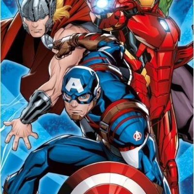Drap de plage ou drap de bain Avengers Marvel en coton