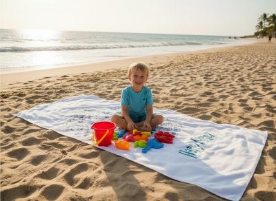 Drap de plage ou Serviette de bain Harry Potter en coton