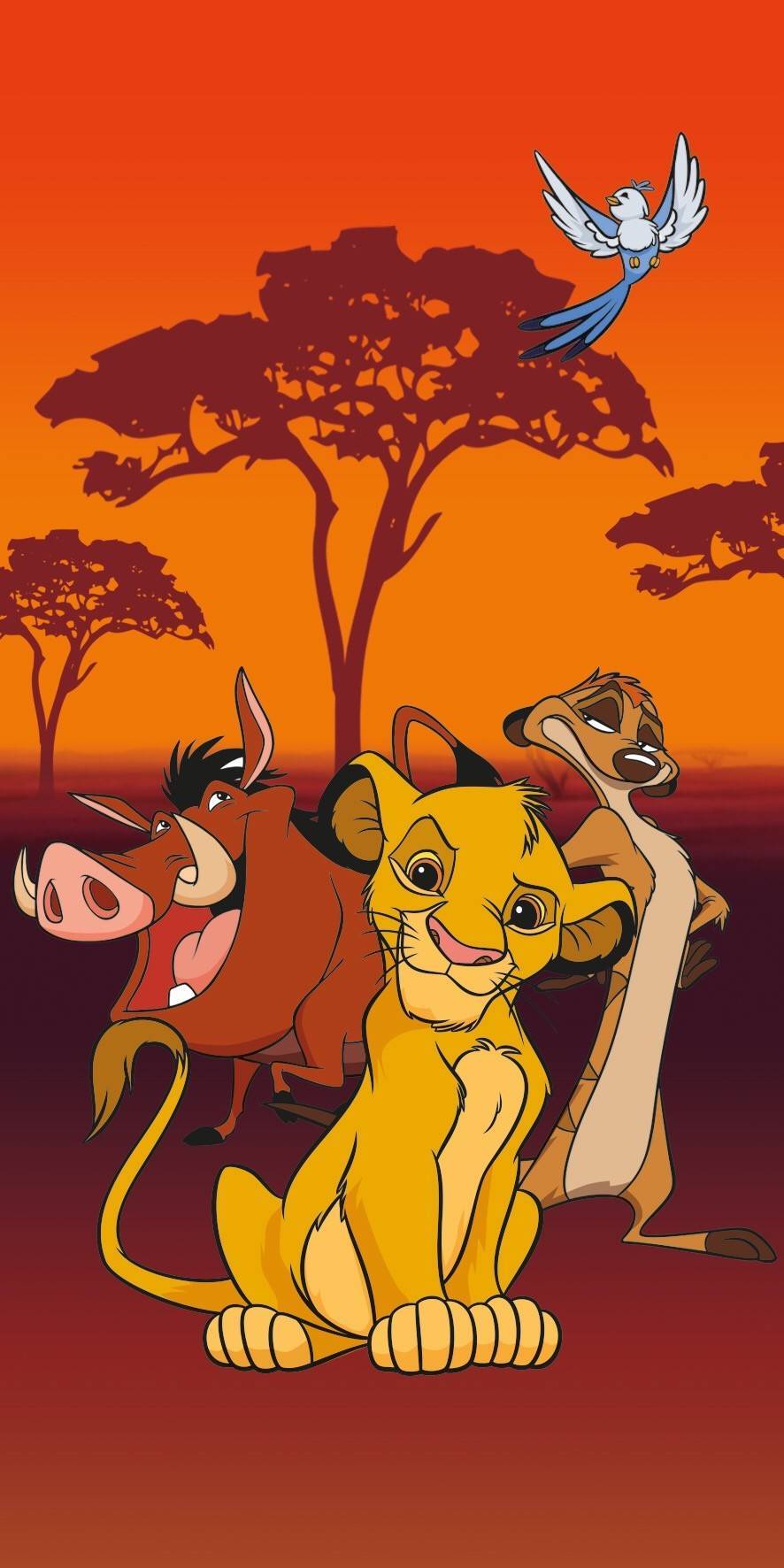 Drap de plage ou drap de bain Le Roi Lion Disney