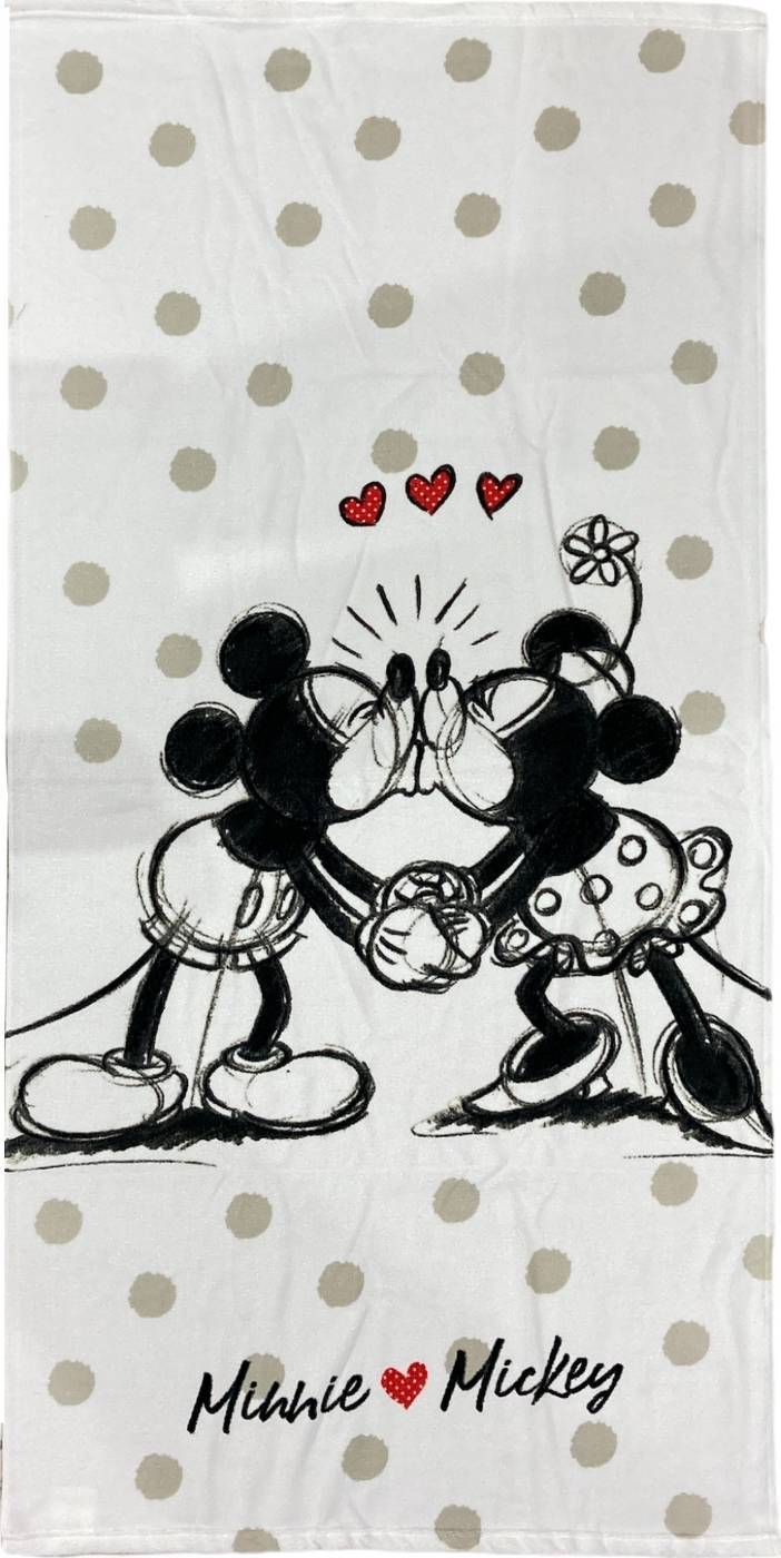Drap de plage ou drap de bain Mickey et Minnie