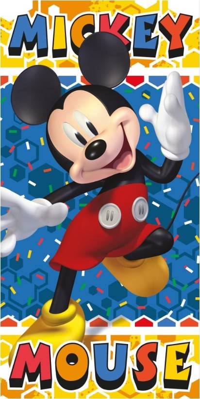 Drap de plage ou drap de bain Mickey en coton