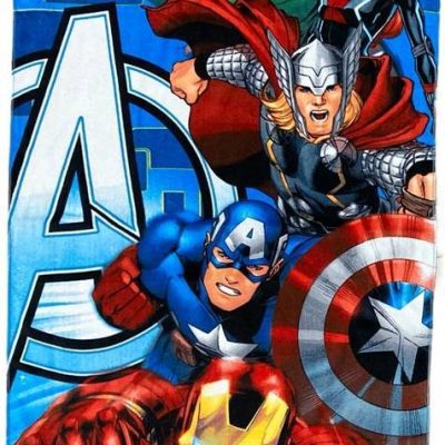 Drap de bain Avengers Marvel en coton