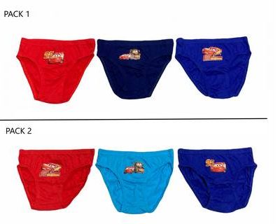Ensemble de Slips Cars Disney