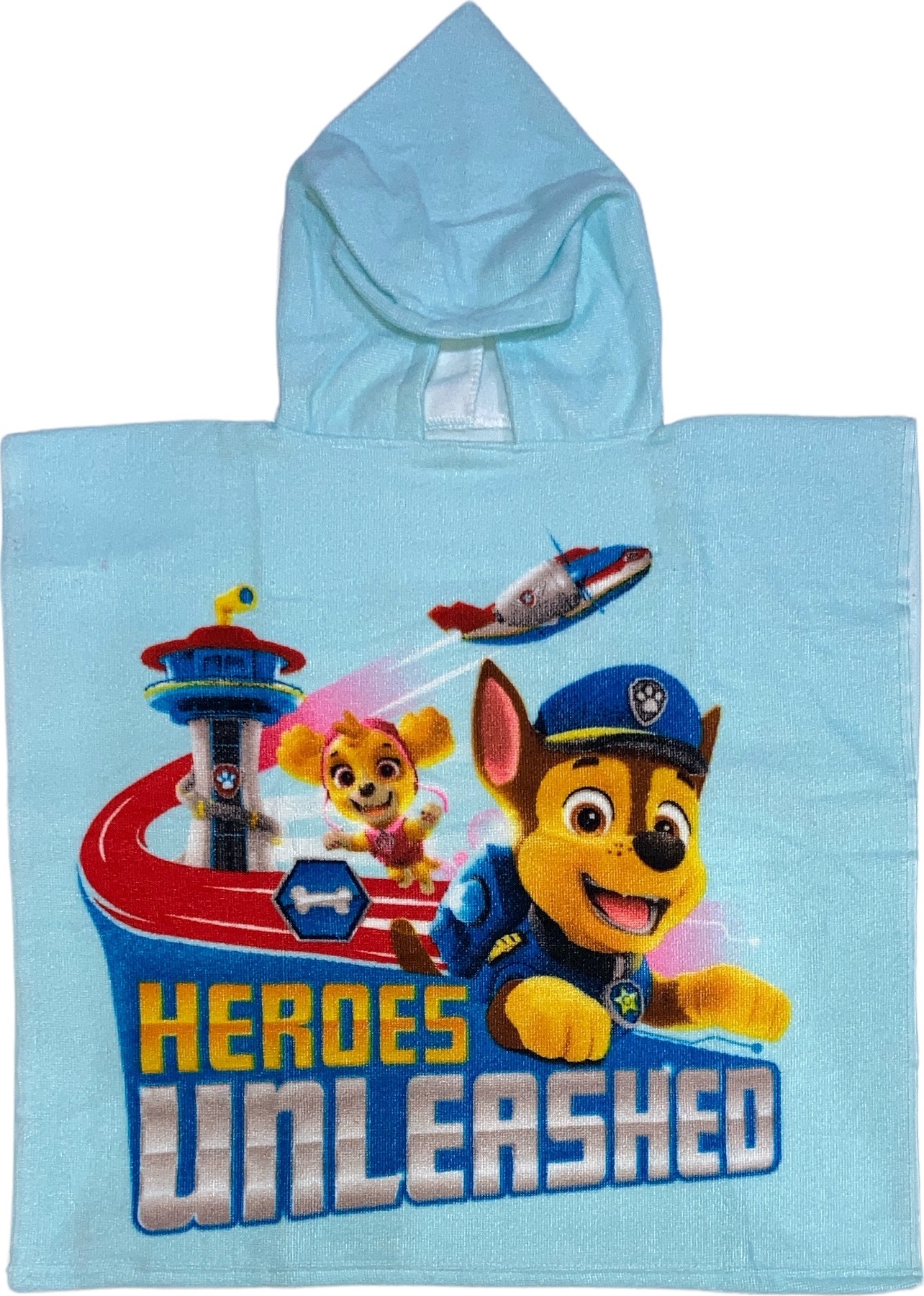 Poncho de bain Paw Patrol à capuche