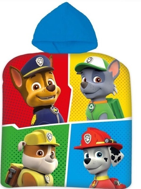 Poncho De Bain Paw Patrol À Capuche En Coton
