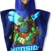 Poncho de bain à capuche Les Tortues ninja en coton