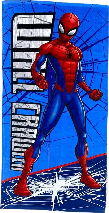 Drap de plage ou Serviette de bain Spiderman en coton