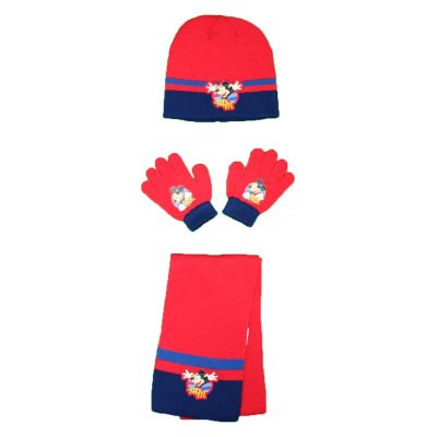 Ensemble de Bonnet Gants Echarpe Mickey