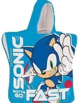 Poncho de bain Sonic à capuche