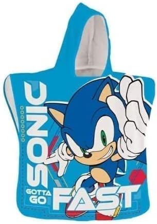Poncho de bain Sonic à capuche