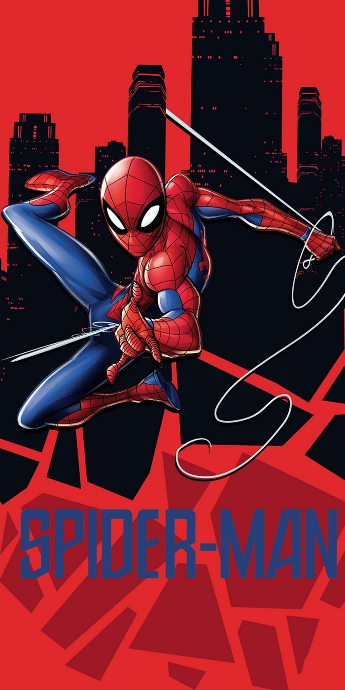 Drap de Plage Spider-man Marvel en coton