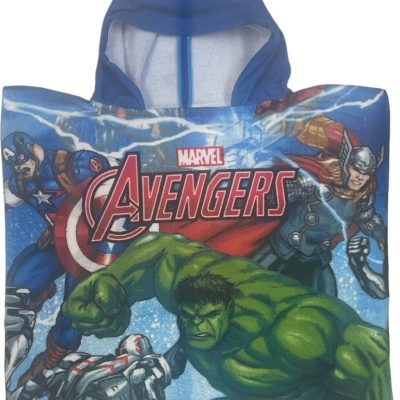 Poncho de bain Avengers à capuche