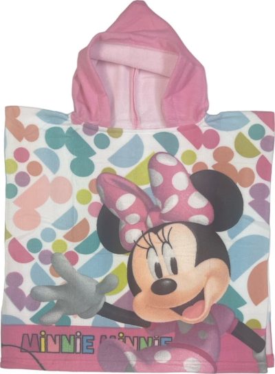 Poncho de bain Minnie Disney à capuche