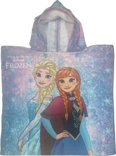 Poncho de bain La Reine des Neiges à capuche