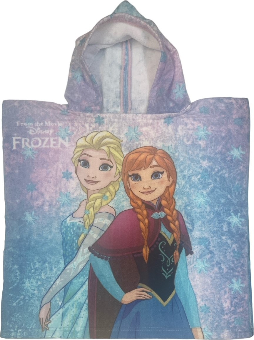 Poncho de bain La Reine des Neiges à capuche