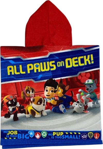 Poncho de bain Paw Patrol a capuche