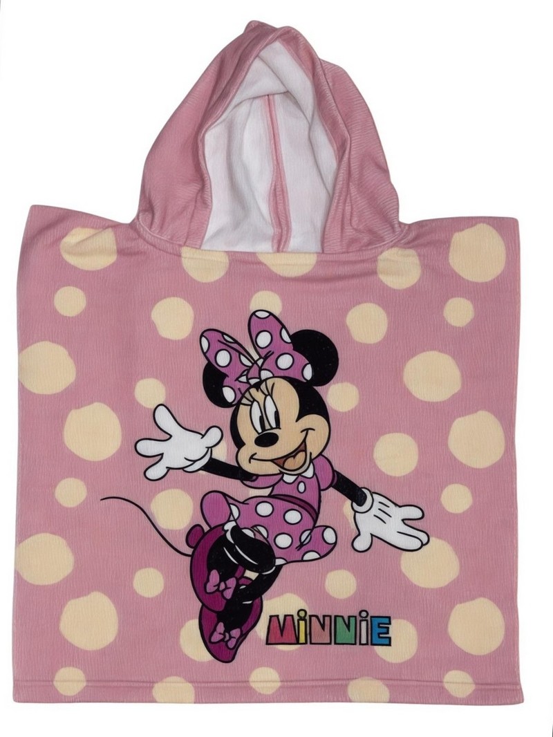 Poncho de bain Minnie Disney à capuche