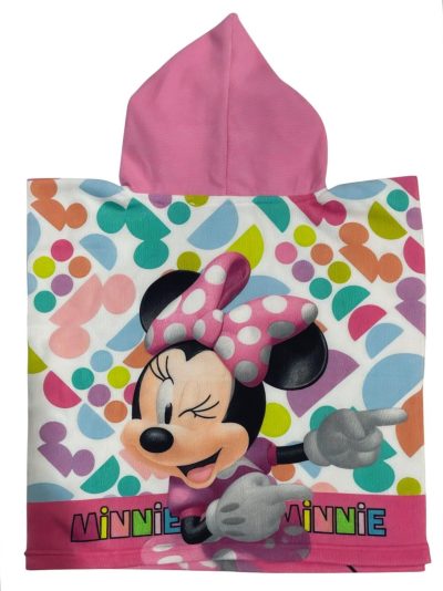 Poncho de bain Minnie Disney à capuche