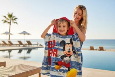 Poncho de bain Mickey Disney à capuche