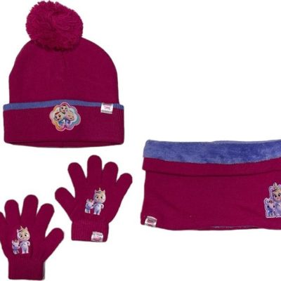 Set 3 pièces Bonnet + Snood + gants Cry Babies