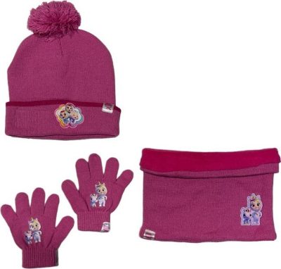 Set 3 pièces Bonnet + Snood + gants Cry Babies