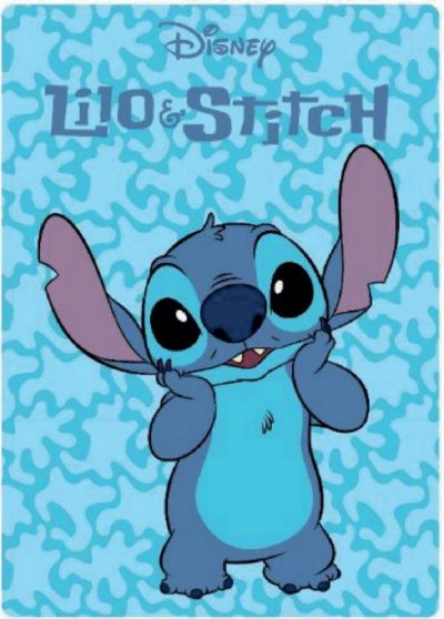 Plaid Polaire Stitch Disney