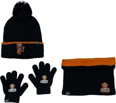 Set 3 pièces Bonnet + Snood + gants Naruto