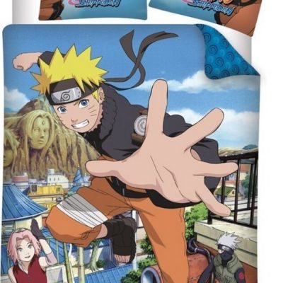 Parure Housse De Couette Naruto Shippuden En Coton
