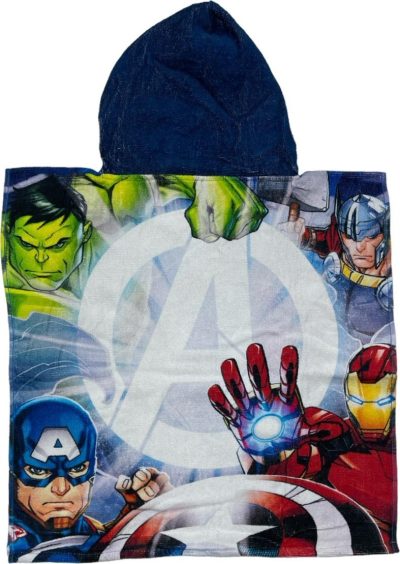 Poncho de bain Avengers Marvel à capuche en coton