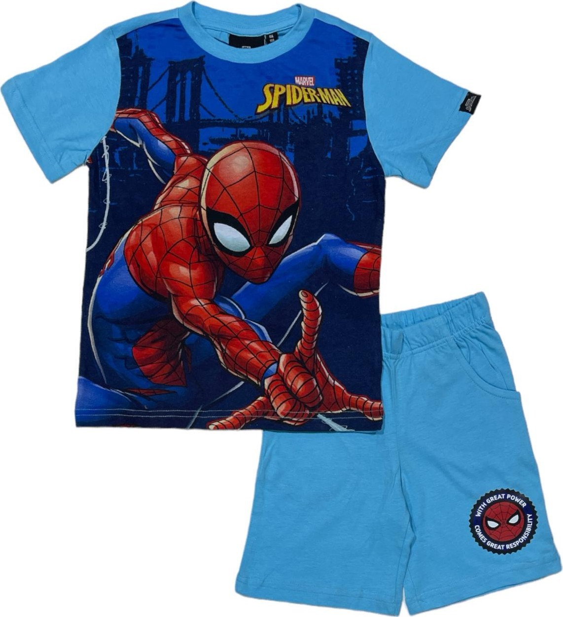 Ensemble T-shirt avec Short Spiderman Marvel