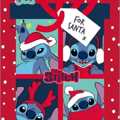 Plaid Polaire Stitch Disney