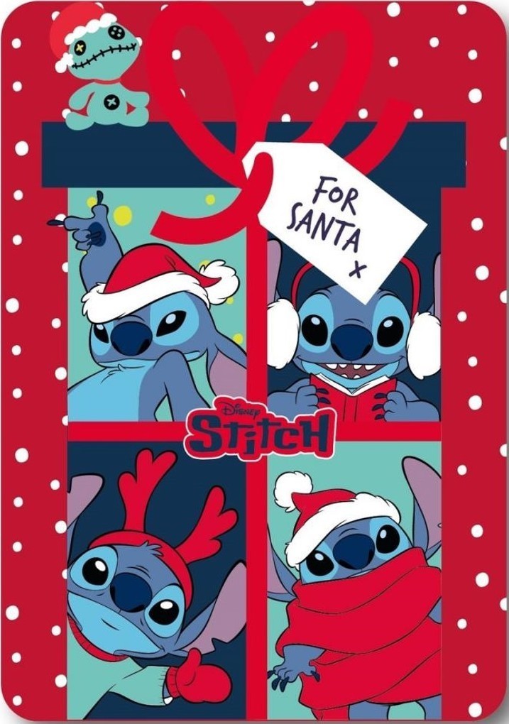 Plaid Polaire Stitch Disney
