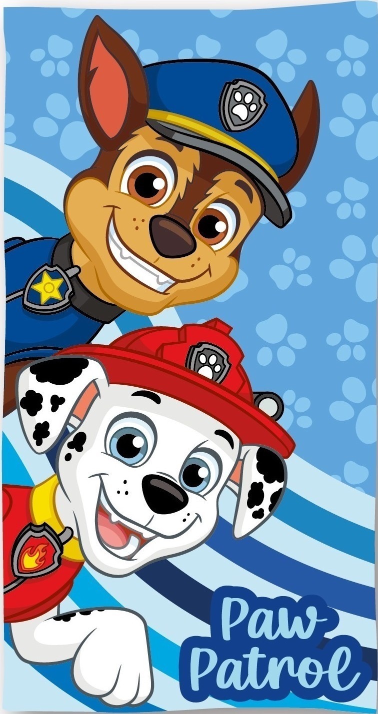 Serviette De Plage Ou Drap De Bain Paw Patrol En Coton