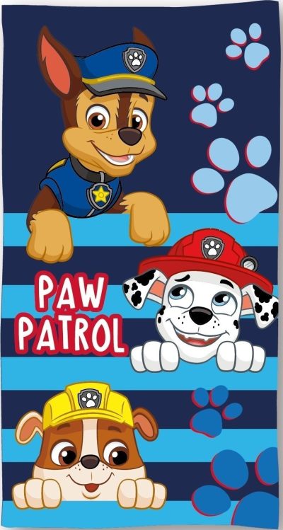 Serviette De Plage Ou Drap De Bain Paw Patrol En Coton