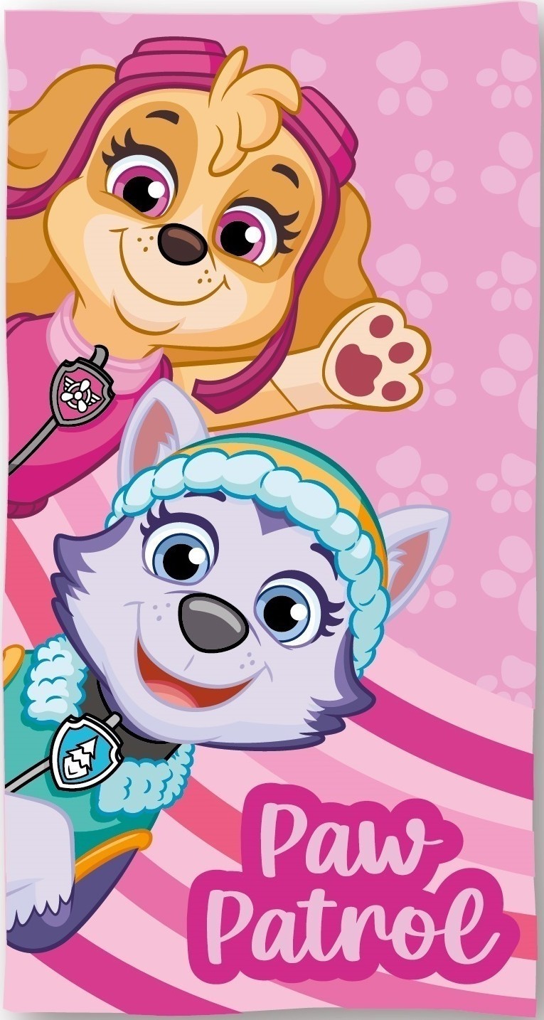 Serviette De Plage Ou Drap De Bain Paw Patrol En Coton