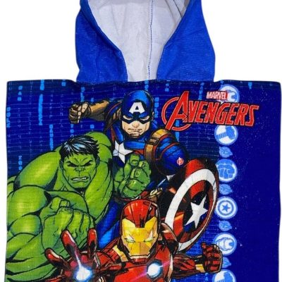 Poncho de bain Avengers Marvel à capuche